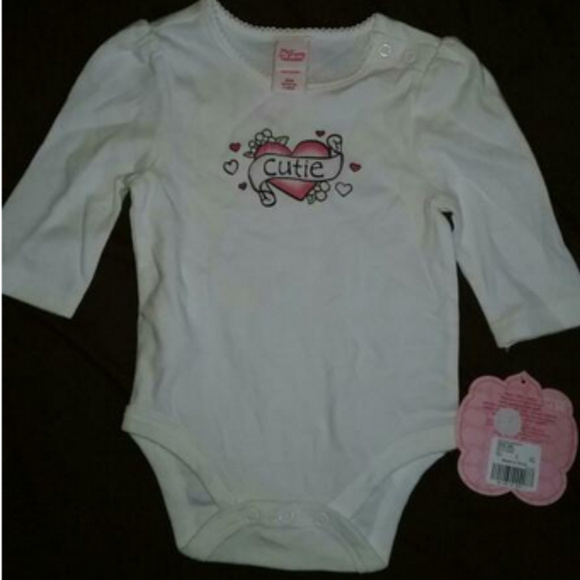 Target Other - New 6M Cutie White Onesie